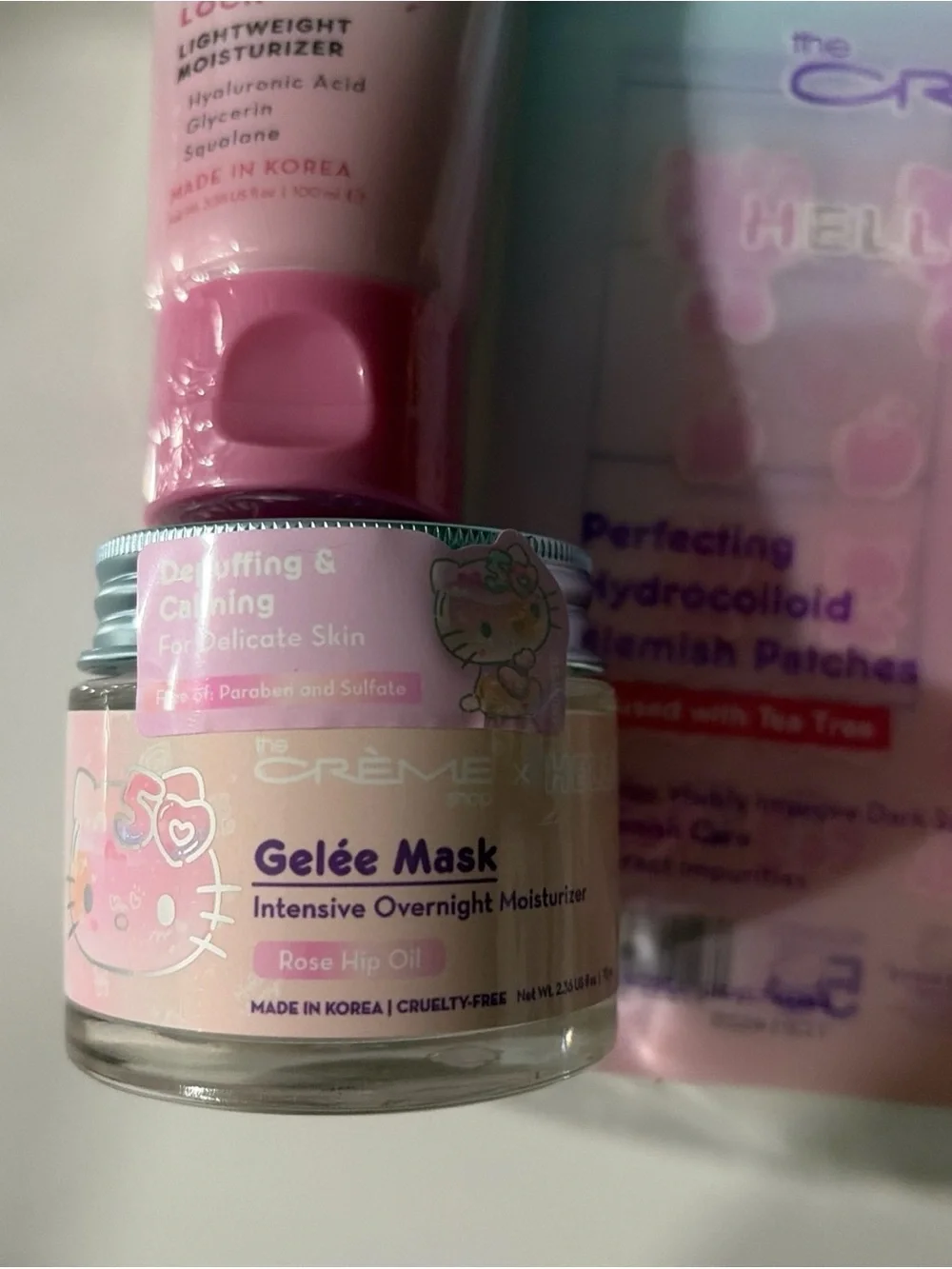 The Creme Shop x Hello Kitty Moisturizer, 24/7 Hydration Lock & Blemish Patches